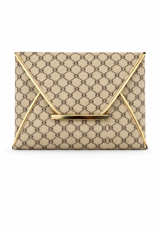 VINTAGE FLORAL PRINT OVERSIZED CLUTCH BAG